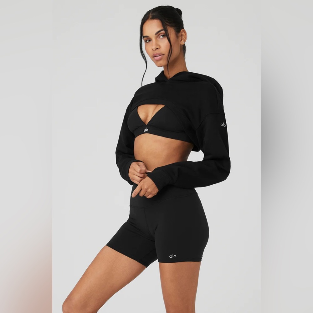 COPY - alo yoga - cropped “shrug it off” hoodie - Picture 2 of 5